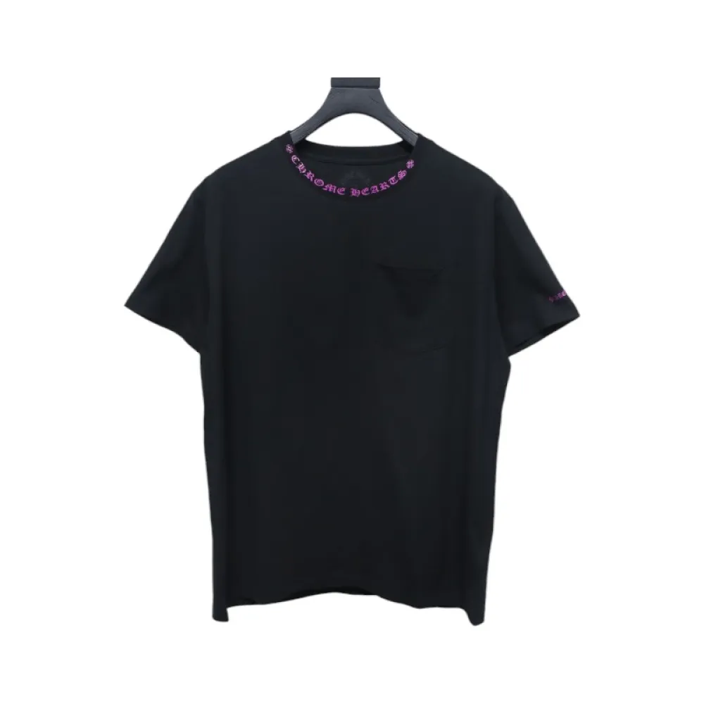 Chrome Hearts Neckline Sanskrit Print Short Sleeve Pink