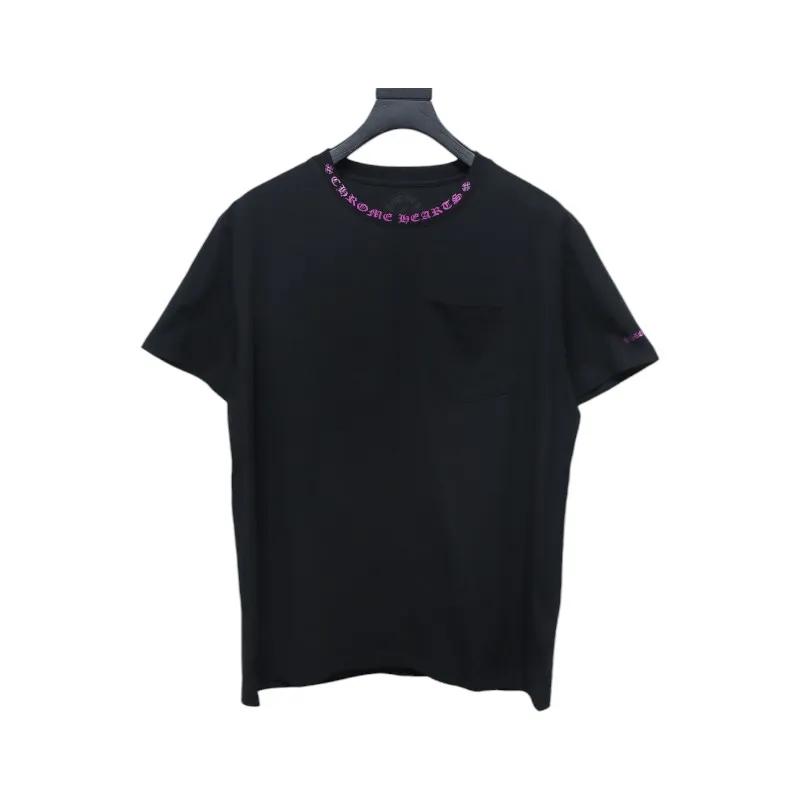 Chrome Hearts Neckline Sanskrit Print Short Sleeve Pink