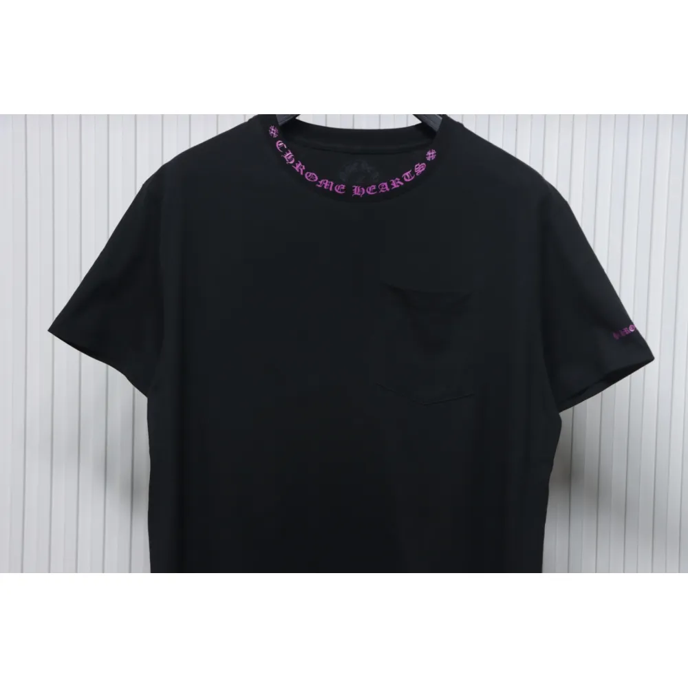 Chrome Hearts Neckline Sanskrit Print Short Sleeve Pink