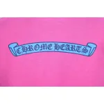 Chrome Hearts New Chrome Hearts Scroll Banner Dopamine Color Pocket T-shirt Pink CH2024