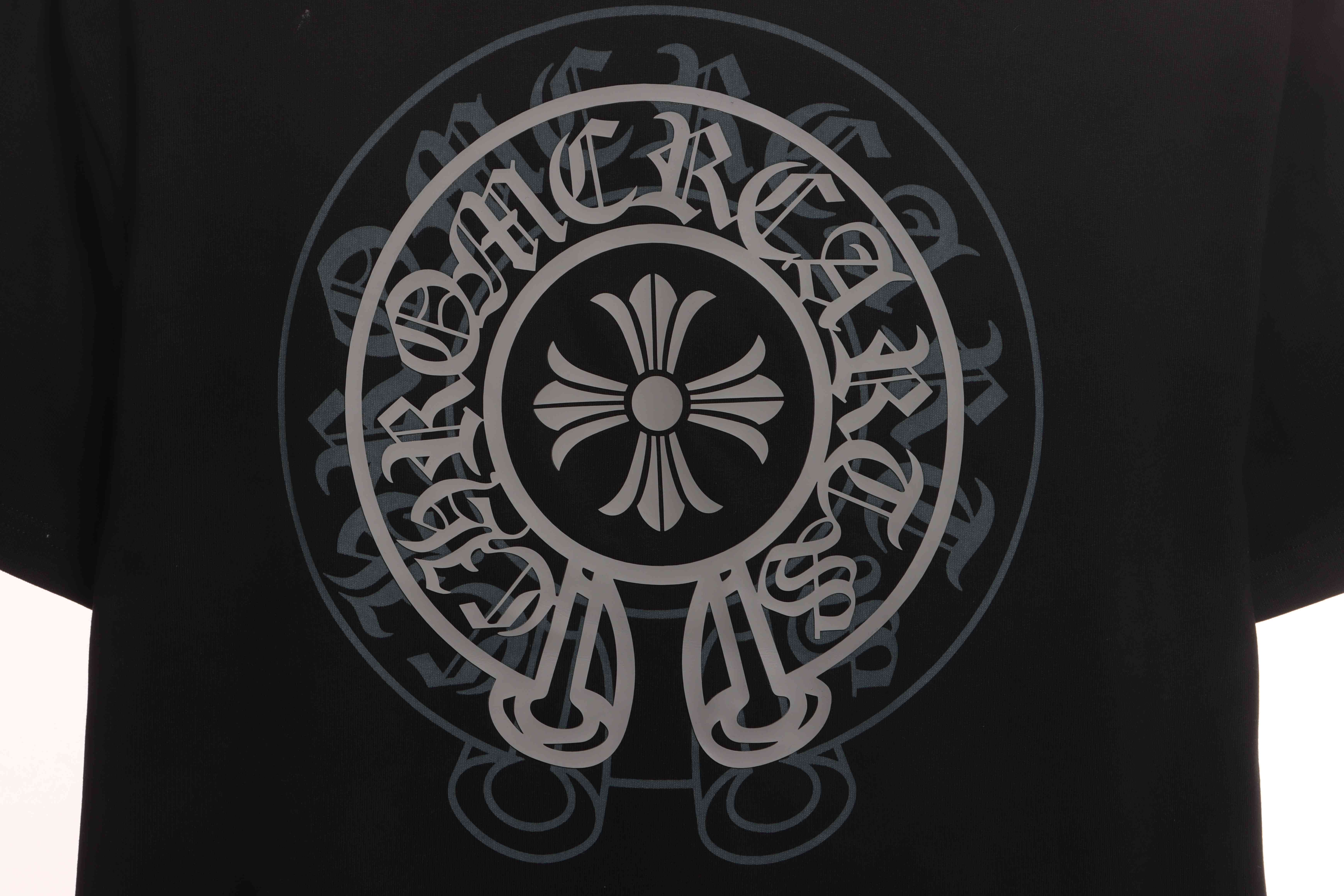 Chrome Hearts Silicone Back Shadow Short Sleeve Black