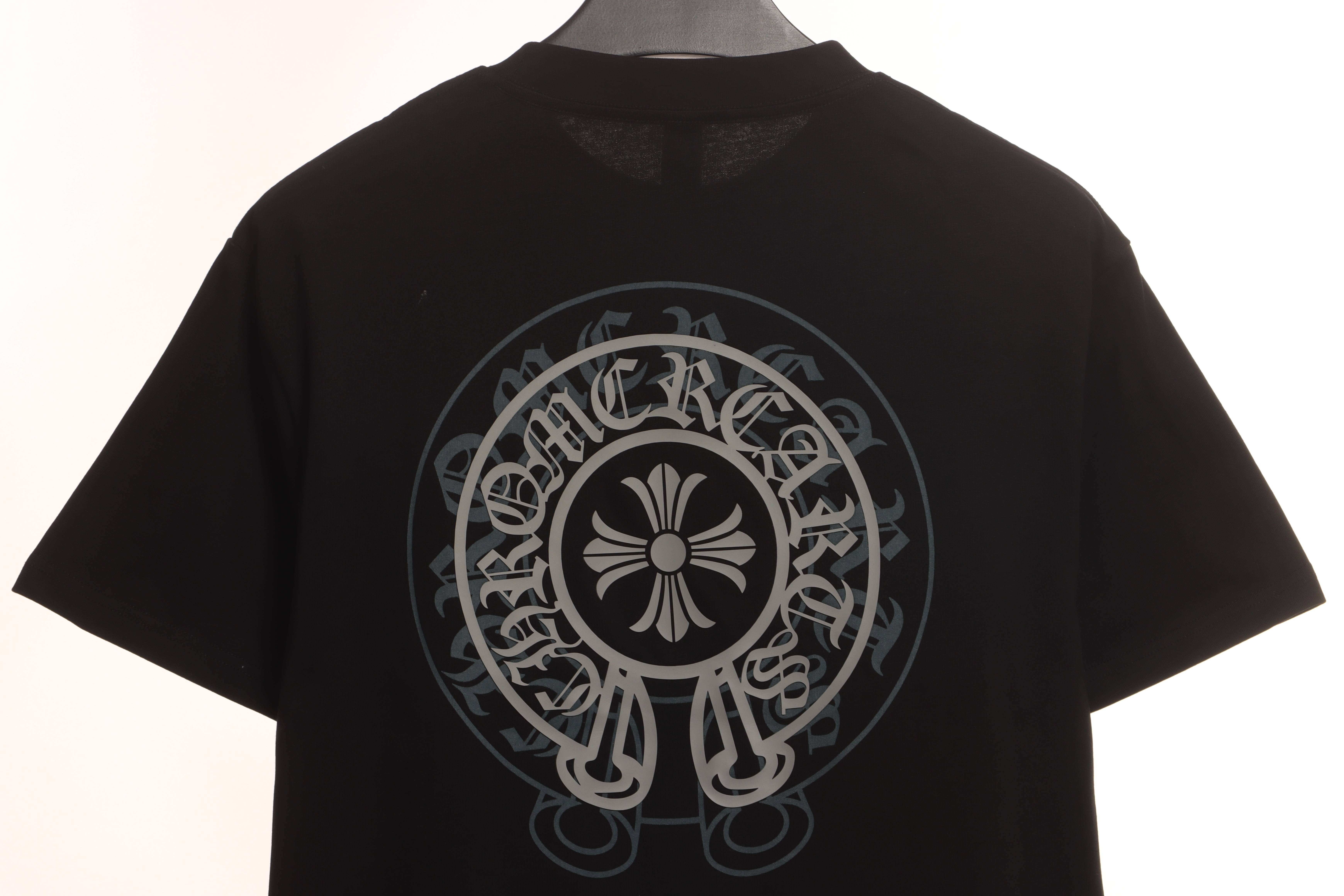 Chrome Hearts Silicone Back Shadow Short Sleeve Black