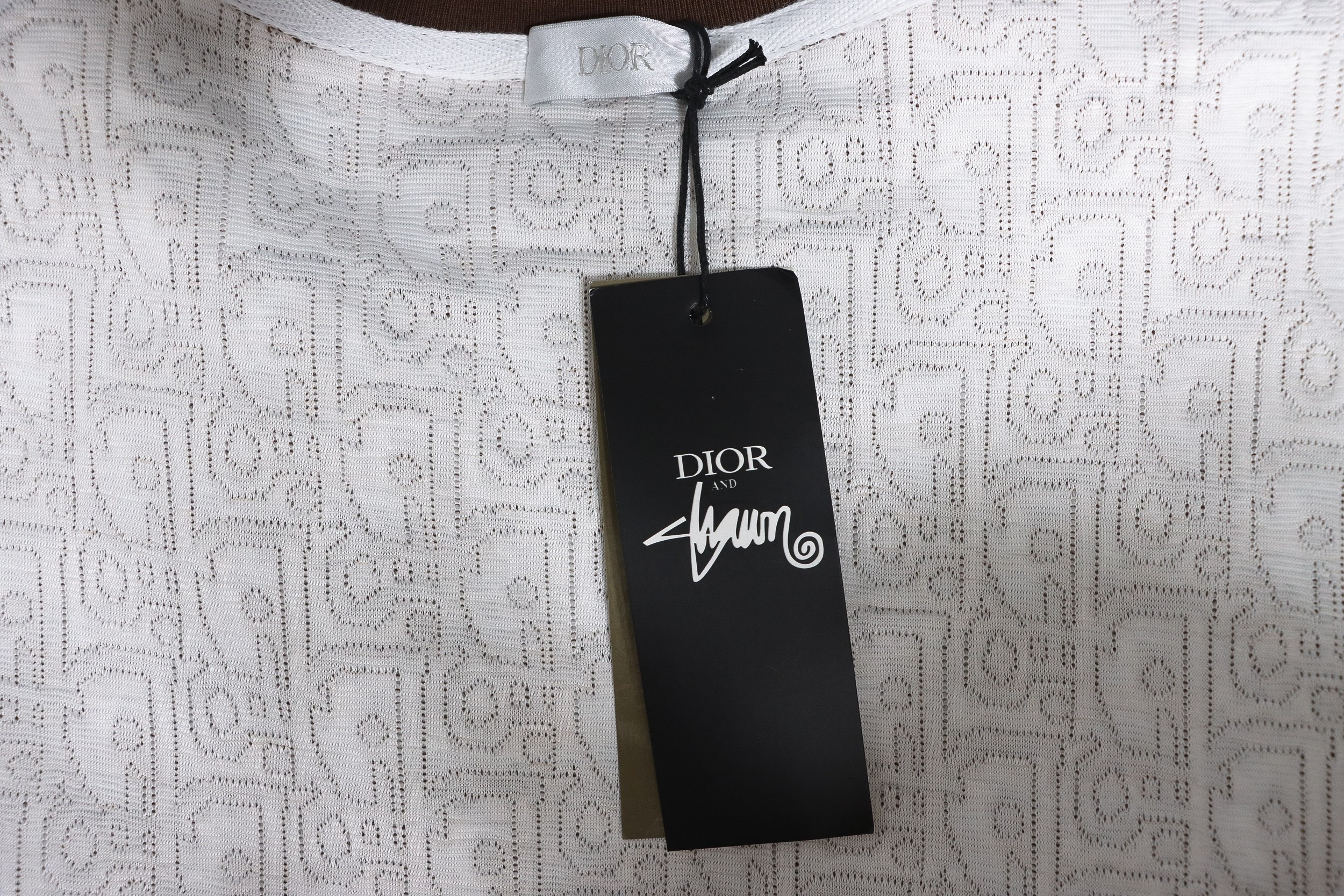 Dior 24ss full print monogram jacquard short sleeves Brown