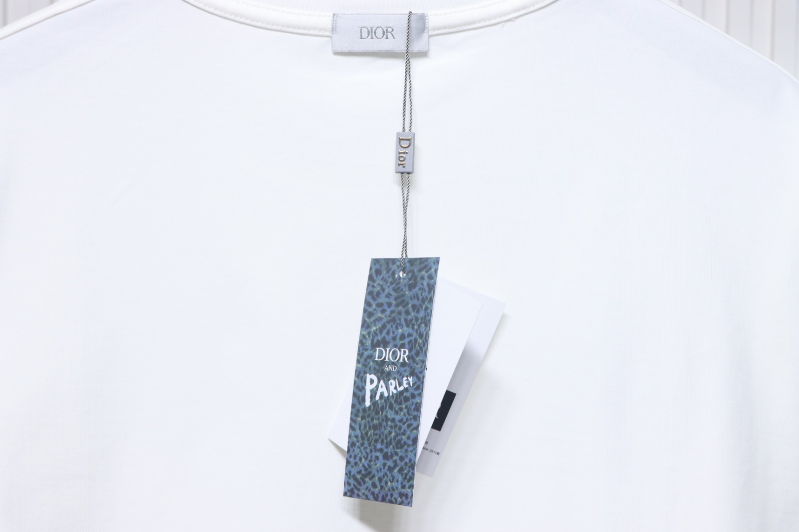 Dior 25ss chest embroidered patch short sleeve White