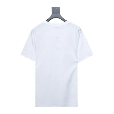 Dior classic bee embroidered short sleeve white 02
