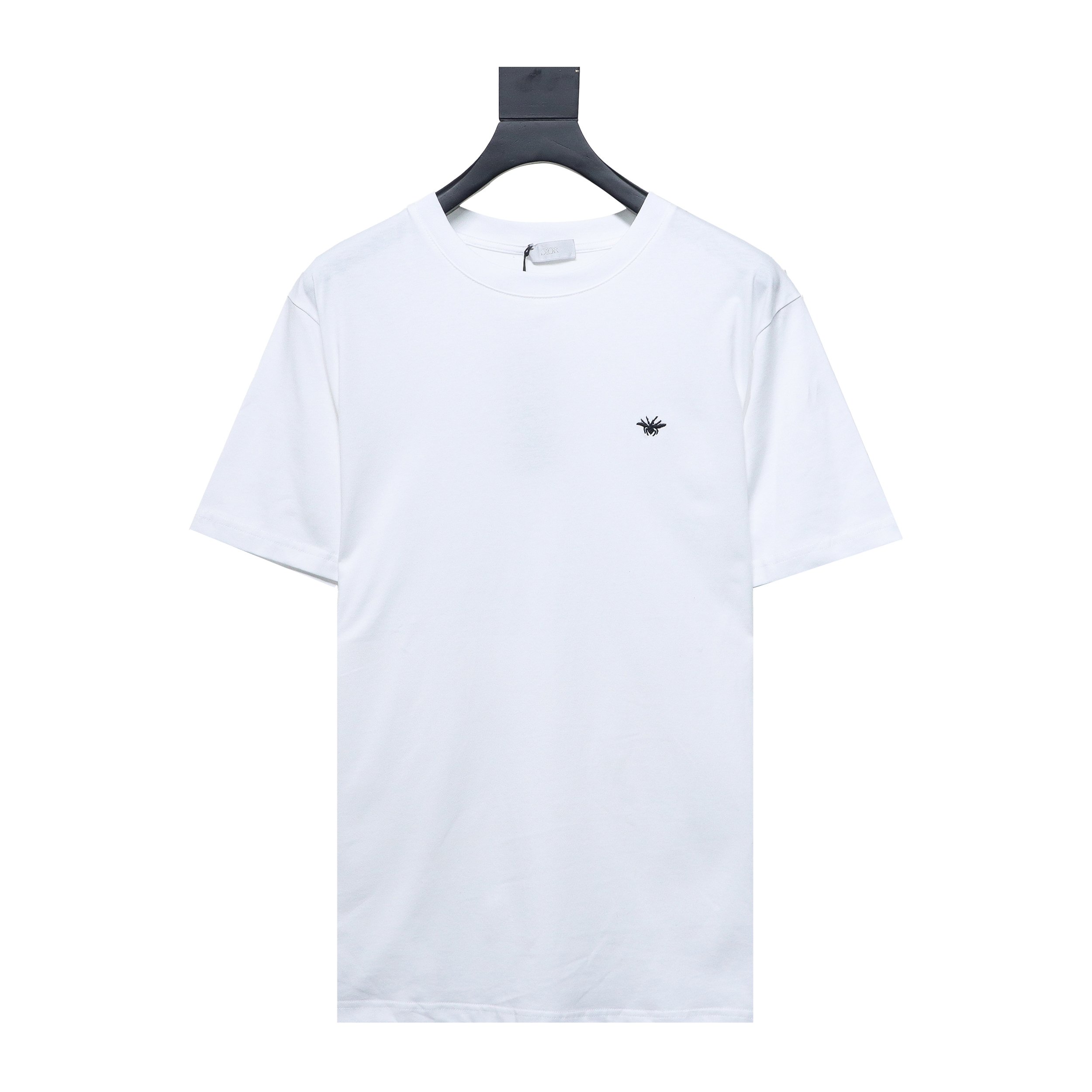 Dior classic bee embroidered short sleeve white