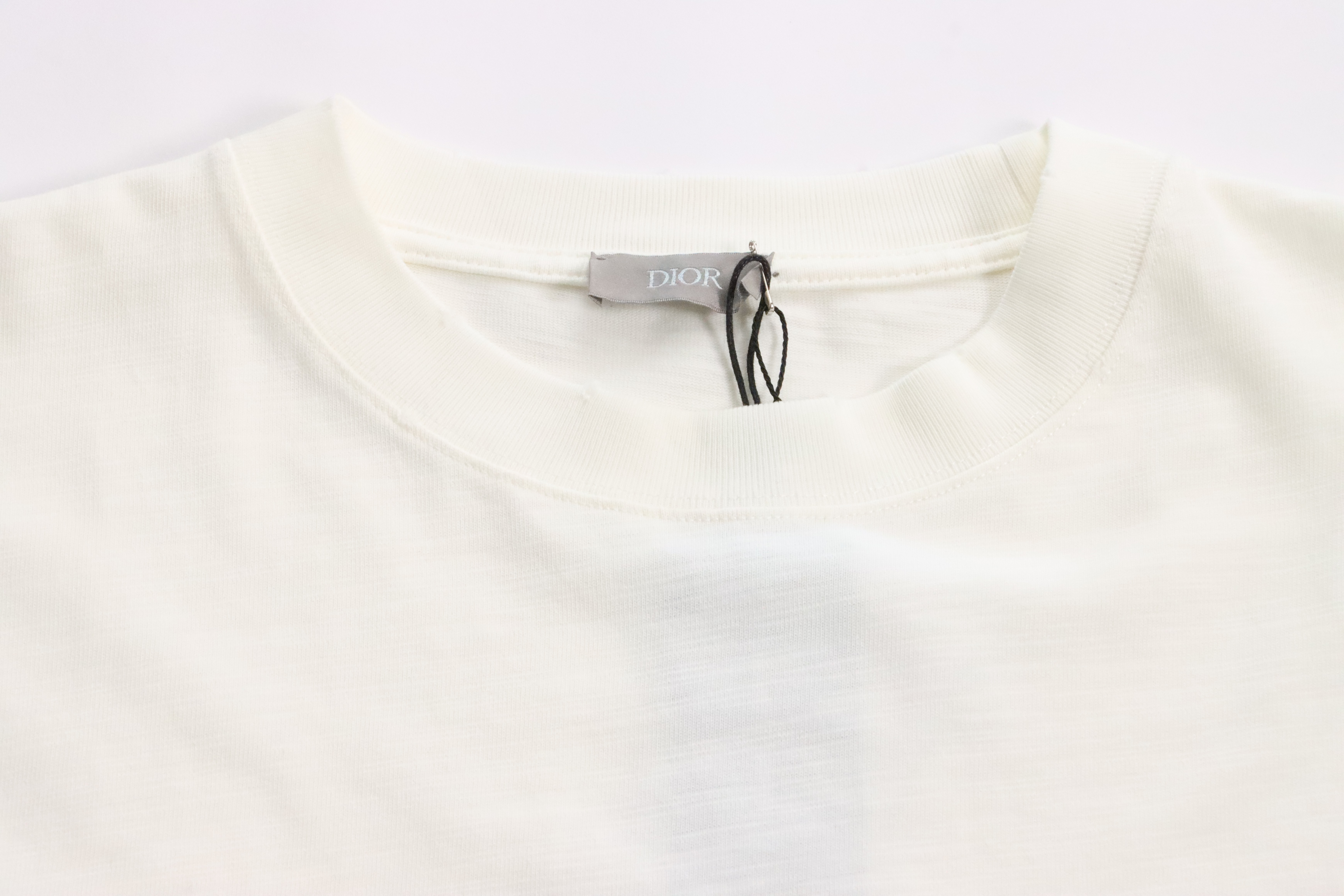 Dior Dinosaur Pocket Embroidered Short Sleeve white