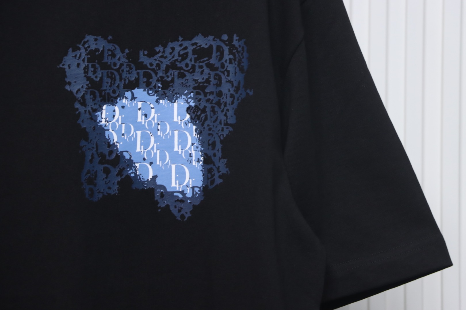 Dior Heart Print Short Sleeve Black