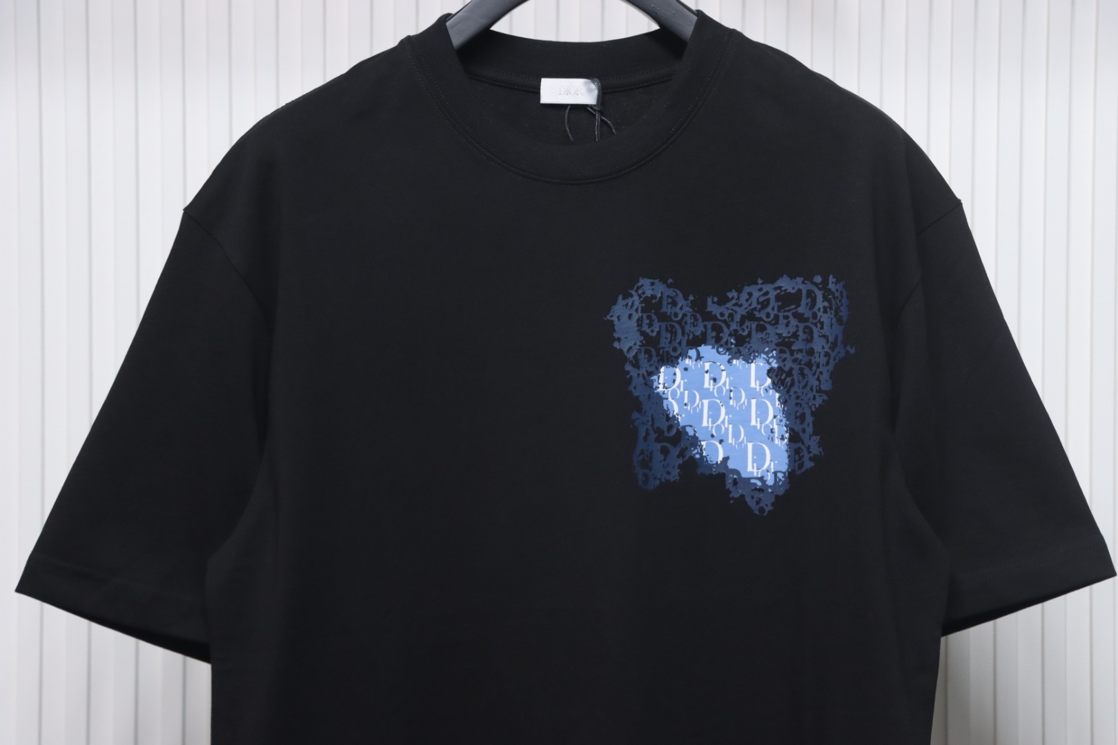 Dior Heart Print Short Sleeve Black