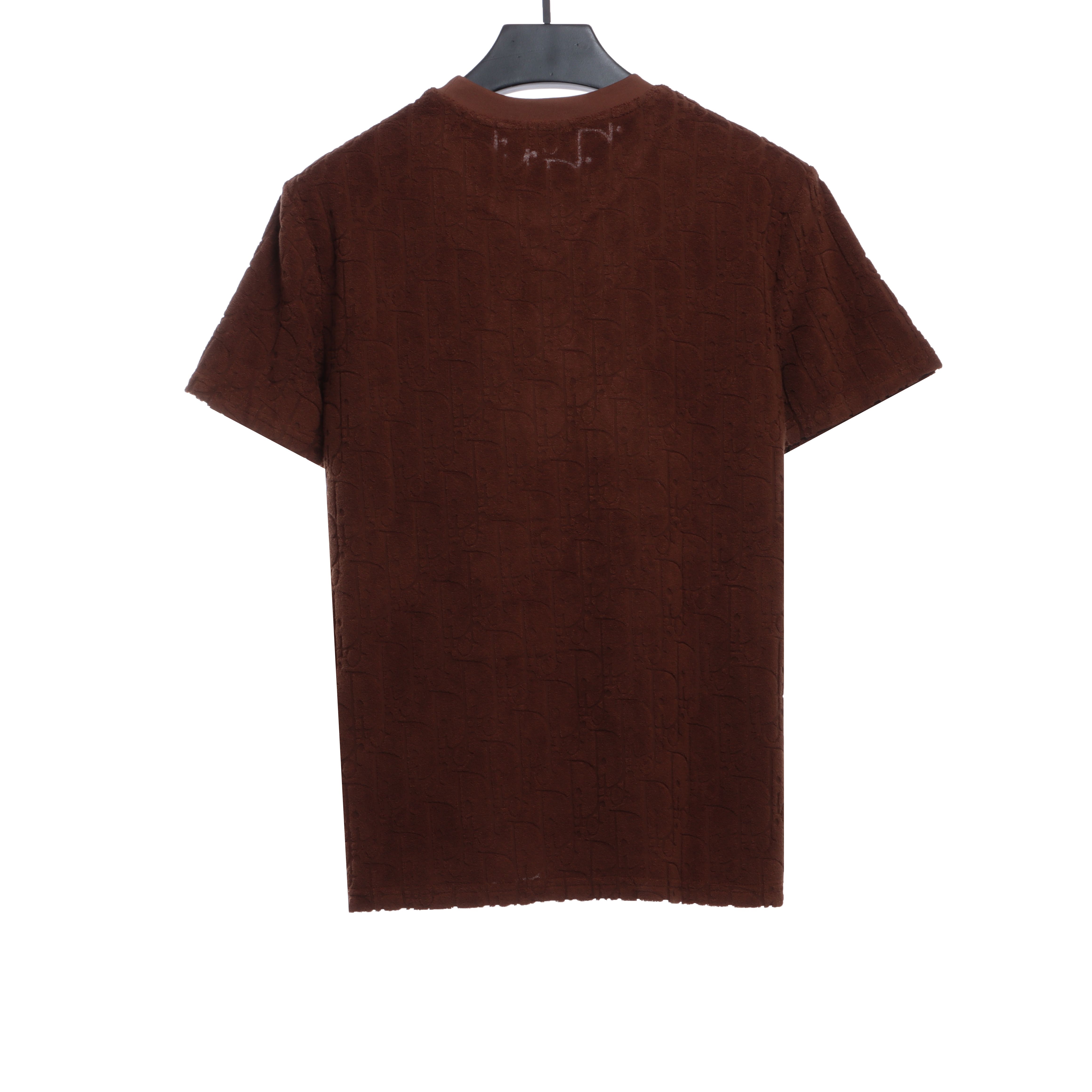 Dior obscure jacquard towelling short sleeve Brown