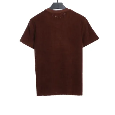 Dior obscure jacquard towelling short sleeve Brown 02
