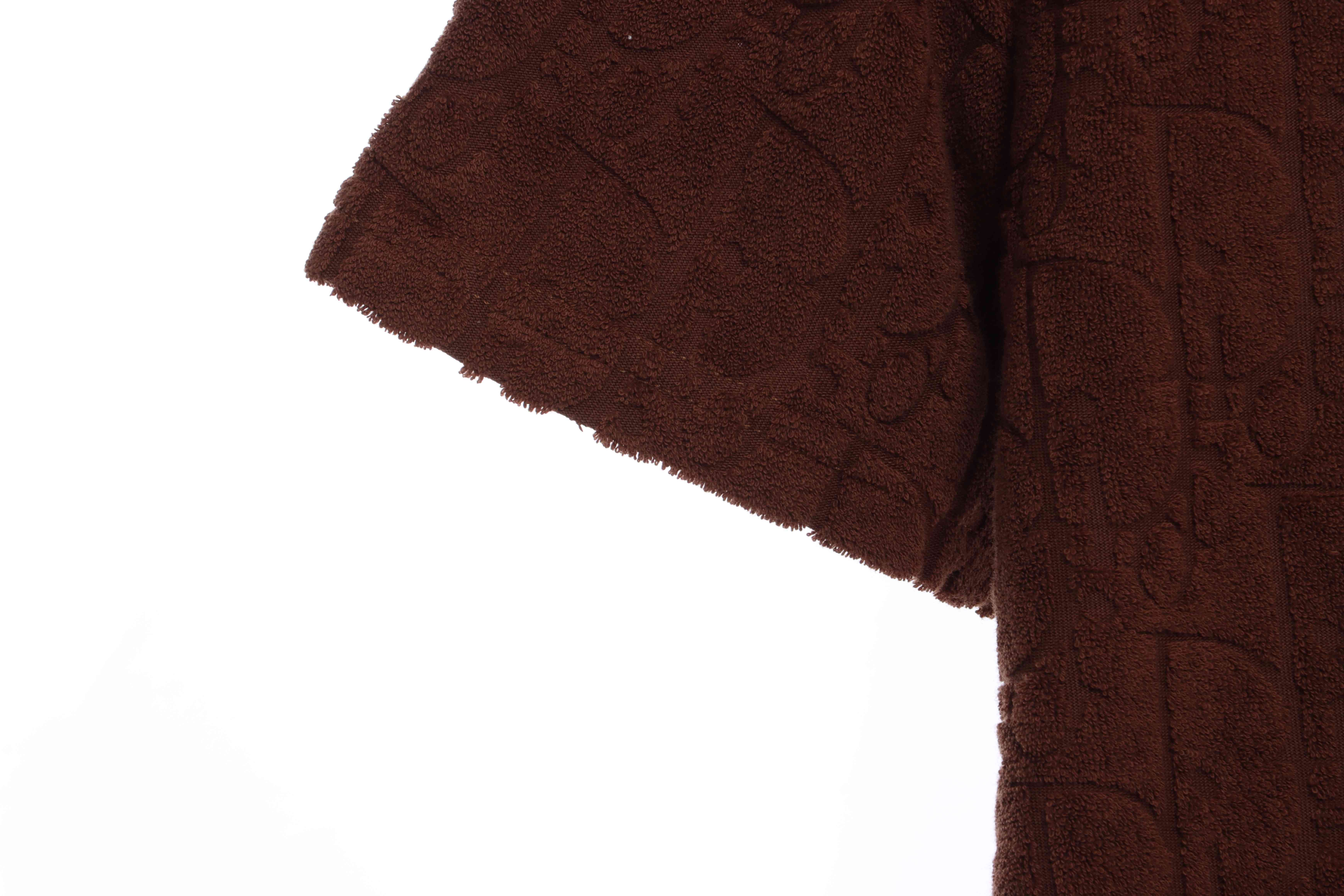 Dior obscure jacquard towelling short sleeve Brown