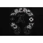 LV co-branded Chrome Hearts patch horseshoe short sleeves Black
