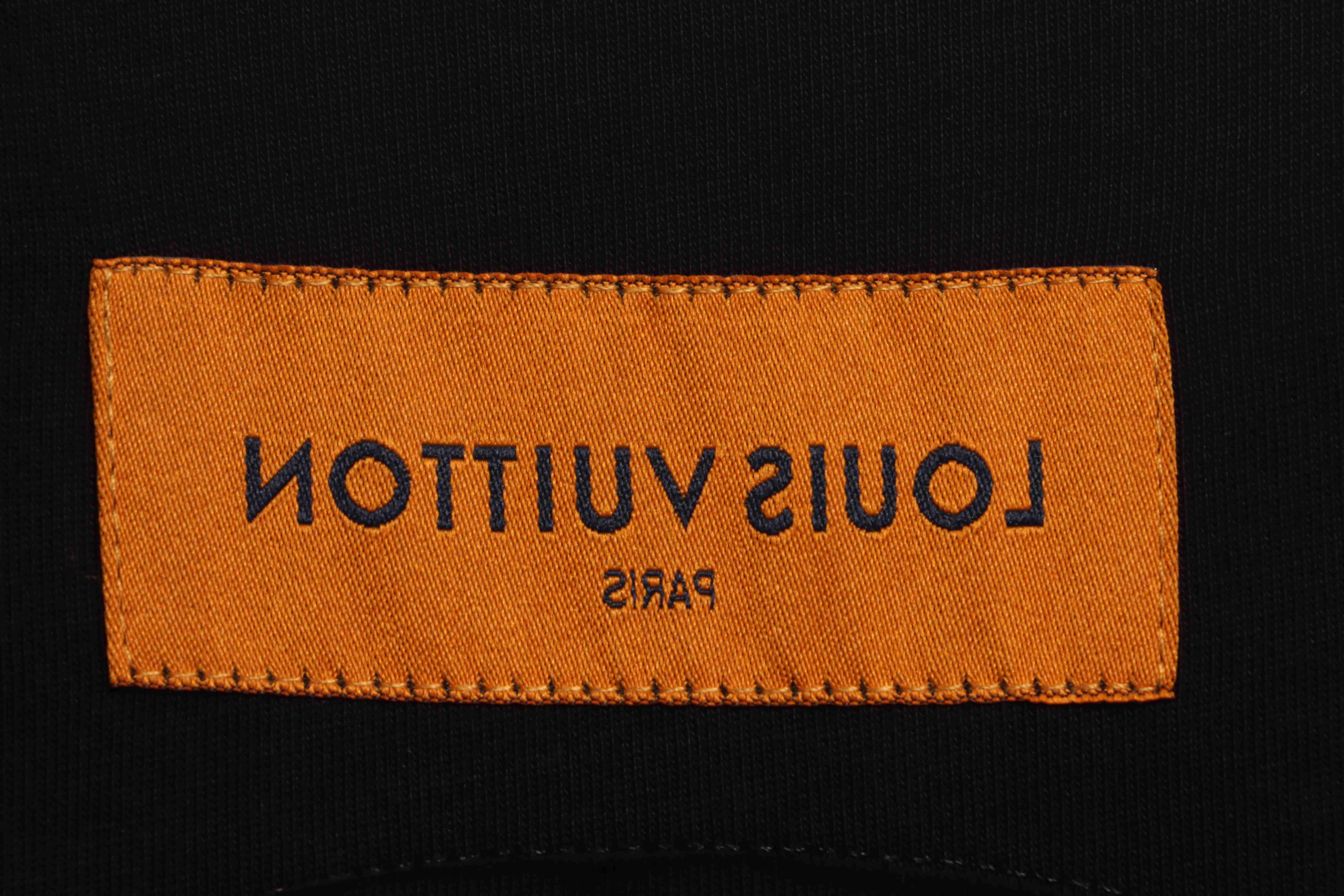 LV co-branded Chrome Hearts patch horseshoe short sleeves Black