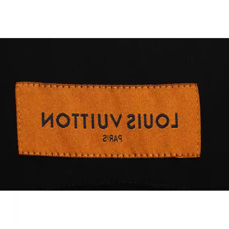 LV co-branded Chrome Hearts patch horseshoe short sleeves Black