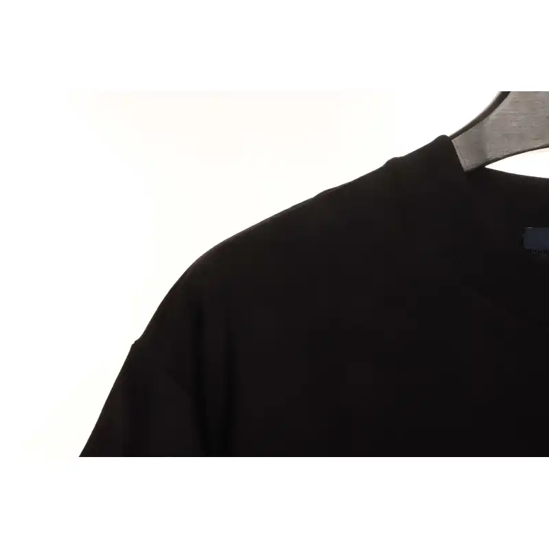 LV co-branded Chrome Hearts patch horseshoe short sleeves Black