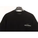 LV co-branded Chrome Hearts patch horseshoe short sleeves Black