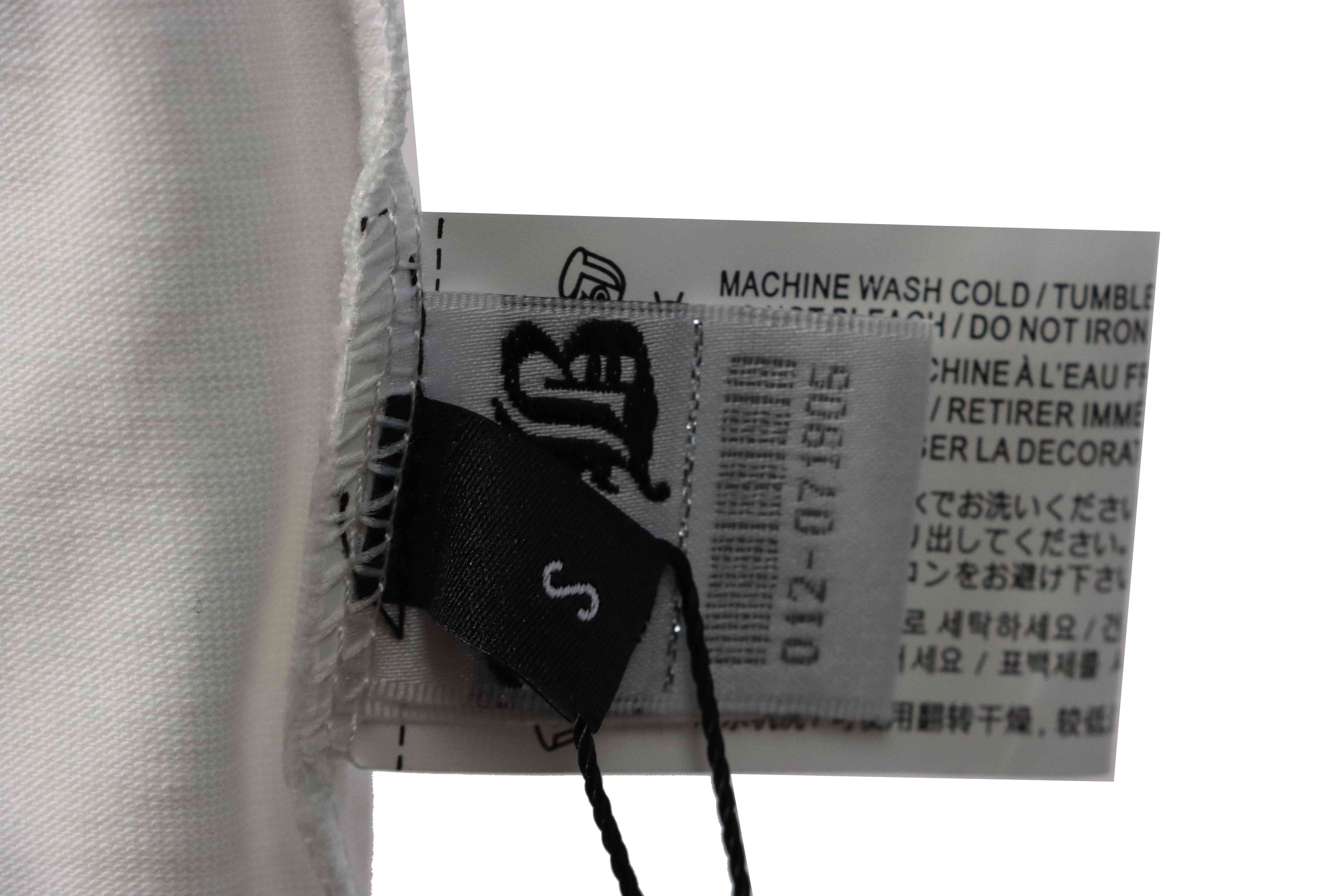 Chrome Hearts neckline Sanskrit horseshoe print short sleeves white