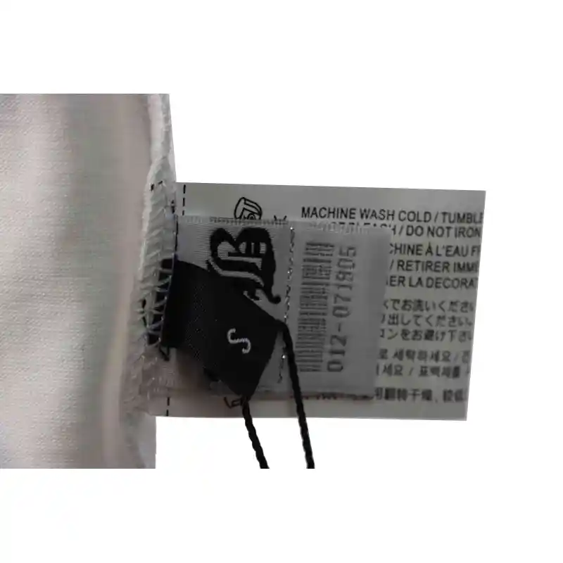 Chrome Hearts neckline Sanskrit horseshoe print short sleeves white