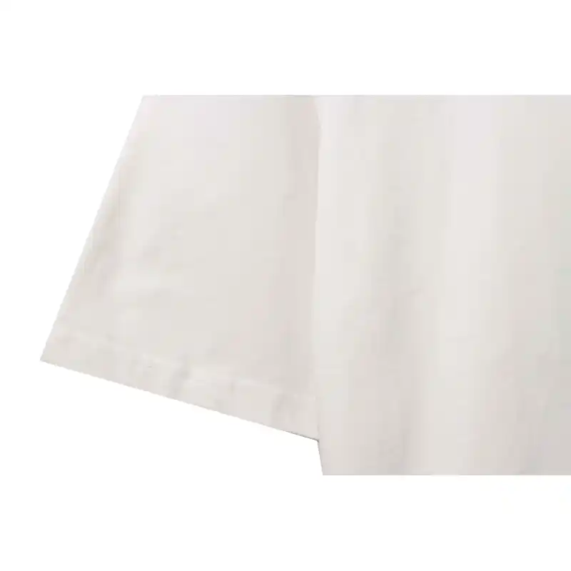 Chrome Hearts neckline Sanskrit horseshoe print short sleeves white