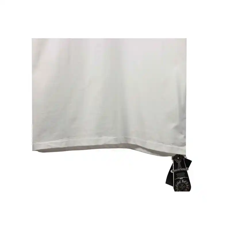 Chrome Hearts neckline Sanskrit horseshoe print short sleeves white