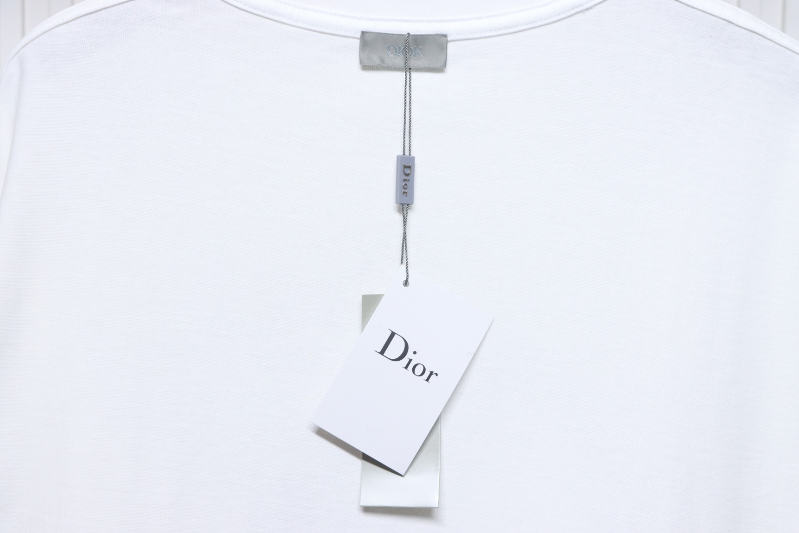 Dior 24ss letter logo print short sleeve white