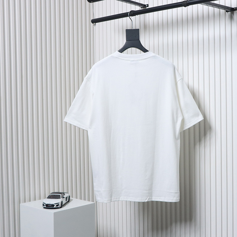 Dior 24ss letter logo print short sleeve white