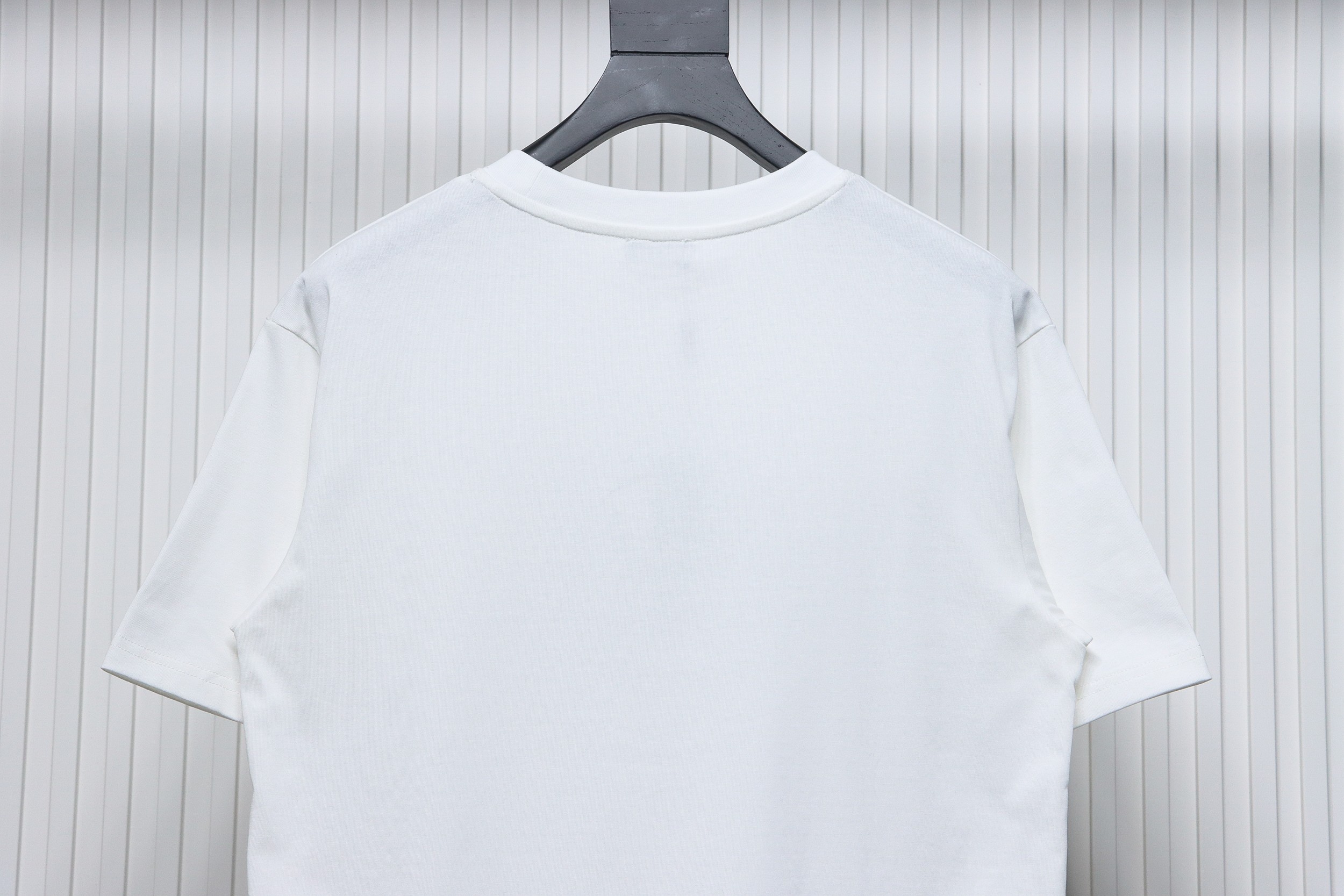 Dior 24ss patch embroidered letter short sleeve white