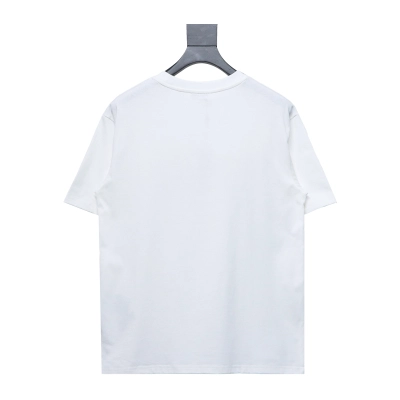 Dior 24ss patch embroidered letter short sleeve white 02