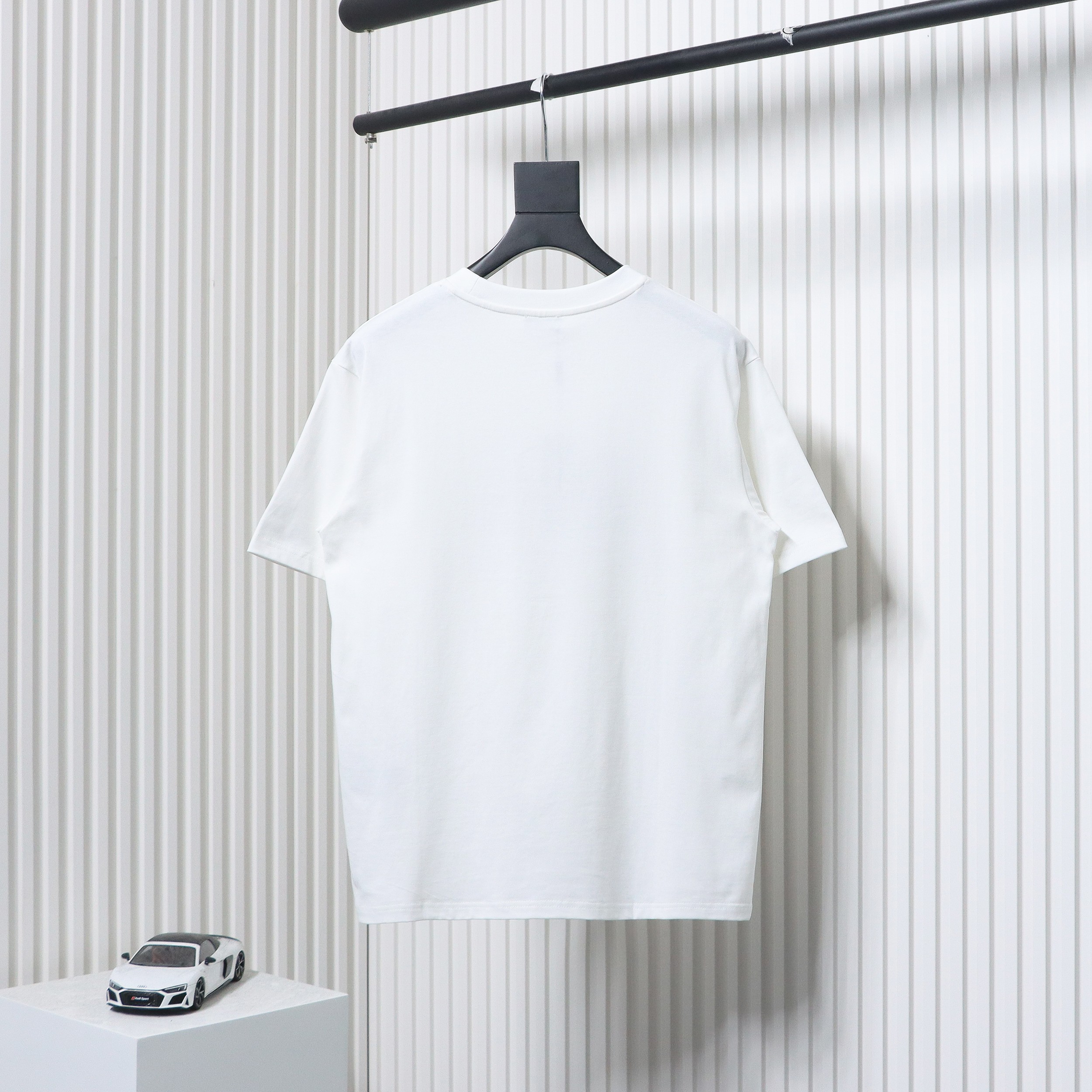 Dior 24ss patch embroidered letter short sleeve white