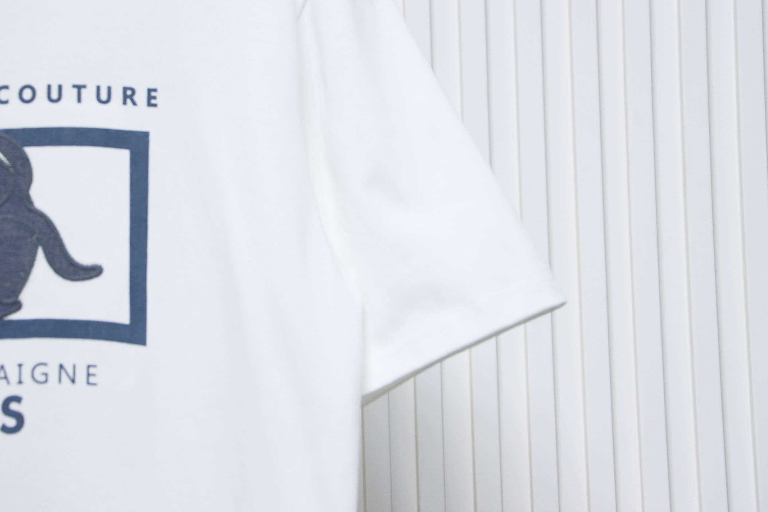 Dior 24ss patch embroidered letter short sleeve white