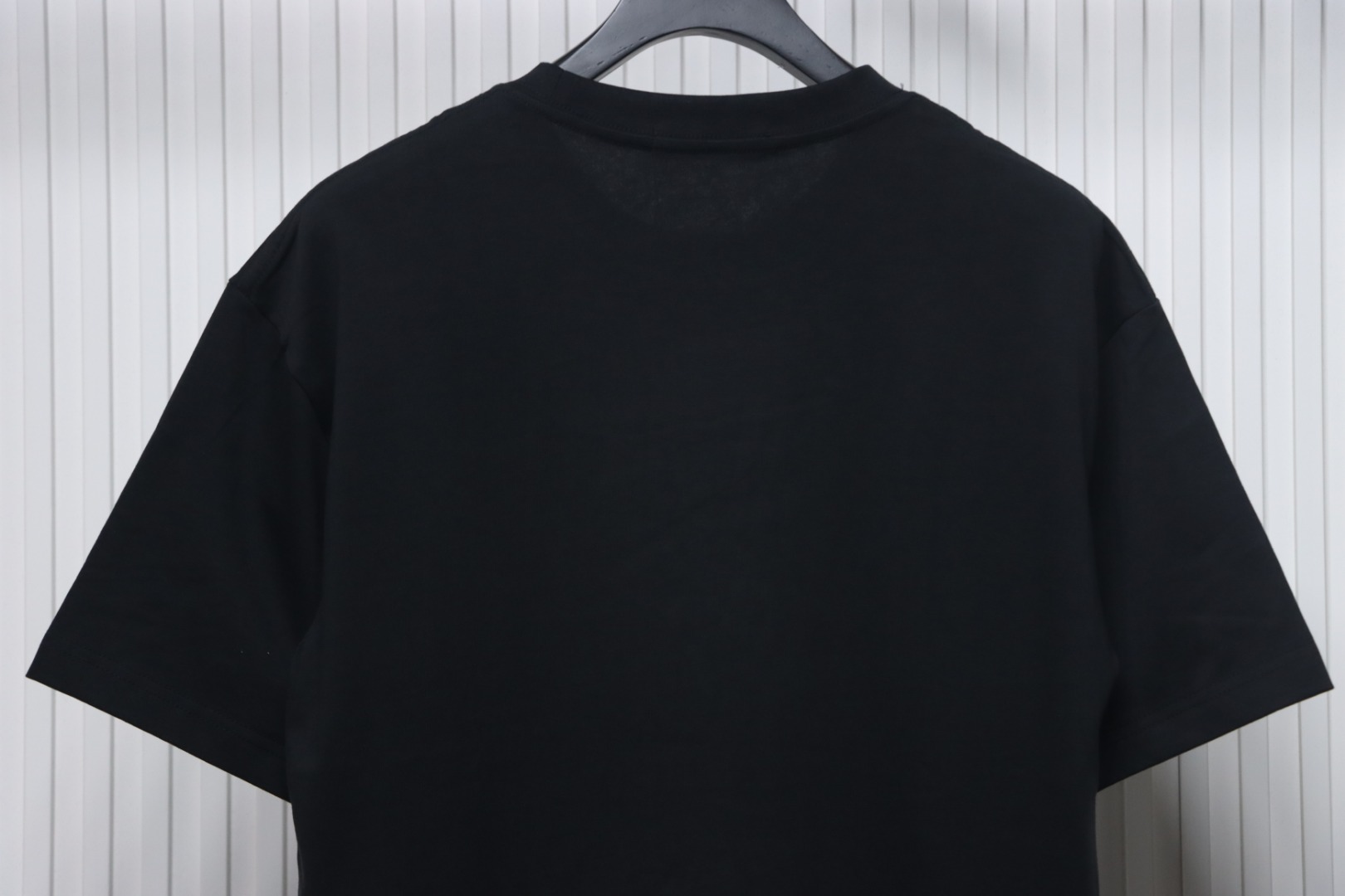 Dior 24ss small letter embroidered short sleeve black