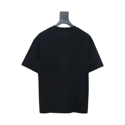 Dior 24ss small letter embroidered short sleeve black 02