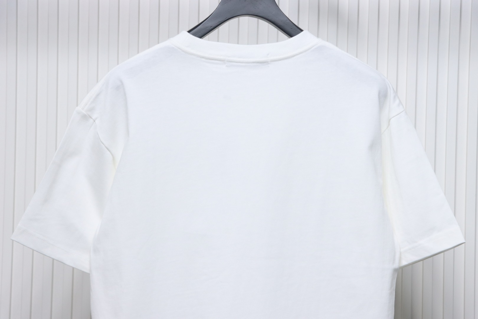 Dior 24ss small letter embroidered short sleeve white