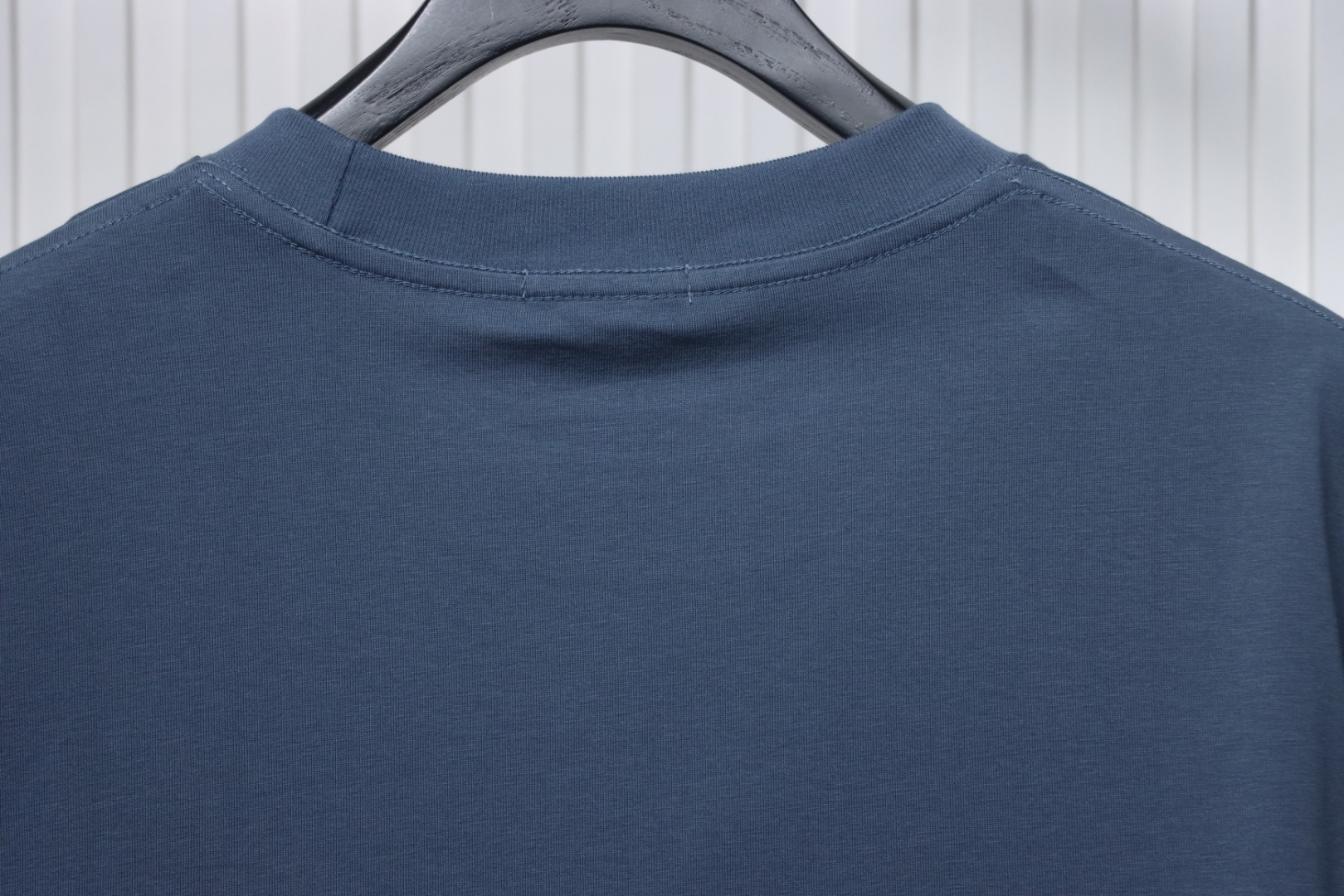 Dior 25ss chest embroidered patch short sleeve blue