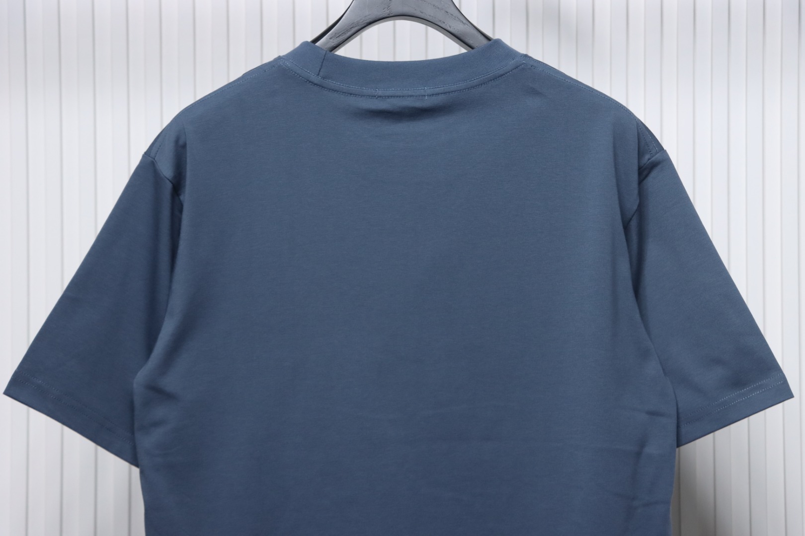 Dior 25ss chest embroidered patch short sleeve blue