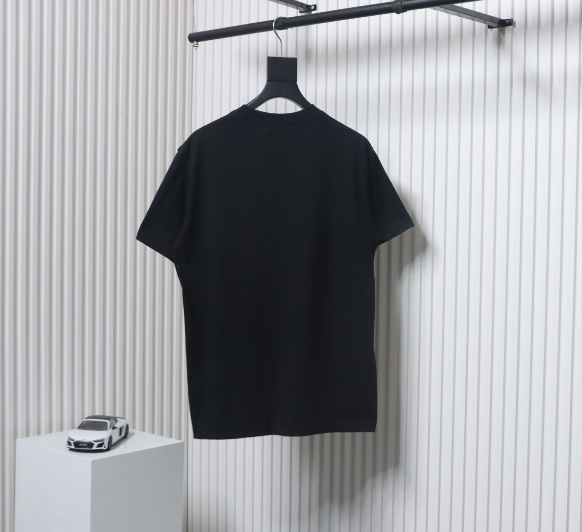 Dior 25ss flocked logo short sleeve black