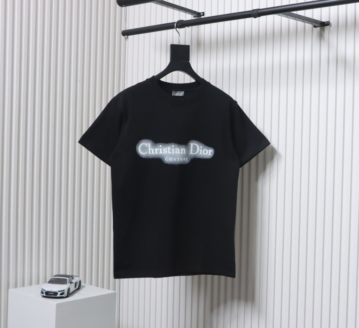 Dior 25ss Halo Print Short Sleeve Black