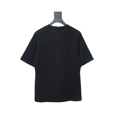 Dior 25ss hand-painted letter print short sleeve black 02