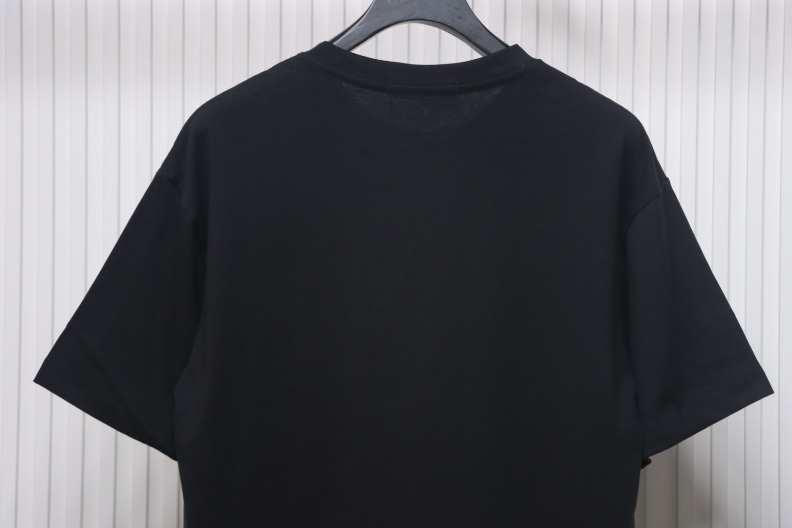 Dior 25ss hand-painted letter print short sleeve black