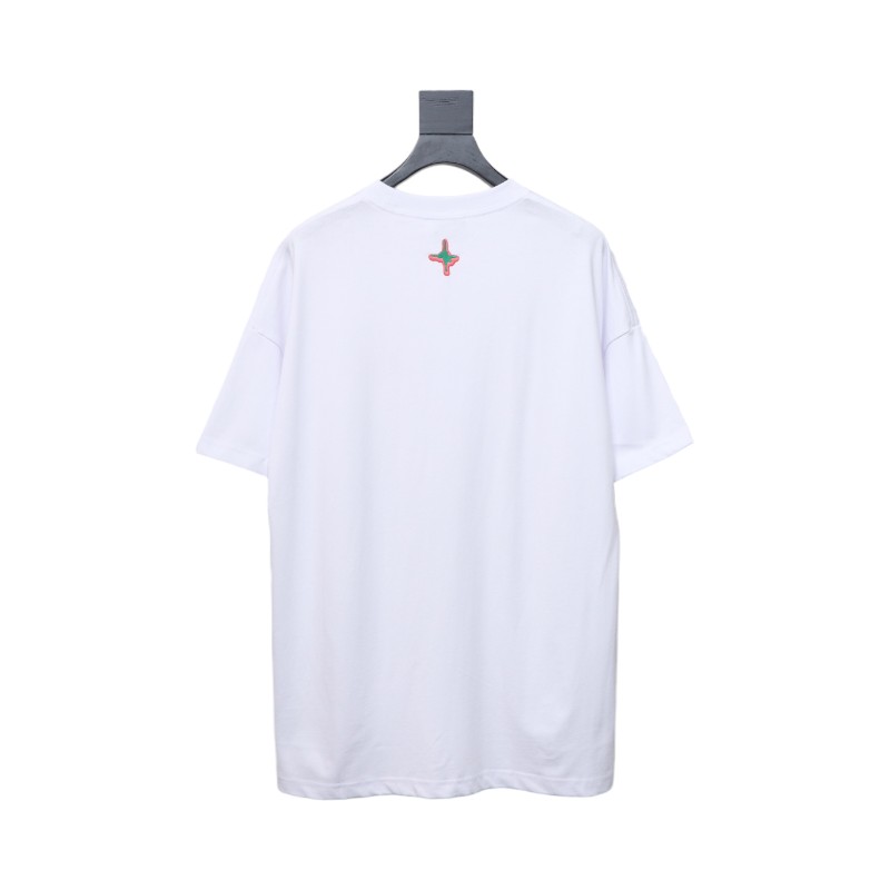 Dior 25ss Ski Collection Embroidered Logo Short Sleeve White