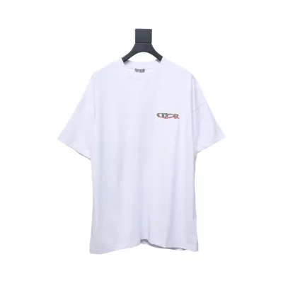 Dior 25ss Ski Collection Embroidered Logo Short Sleeve White 01