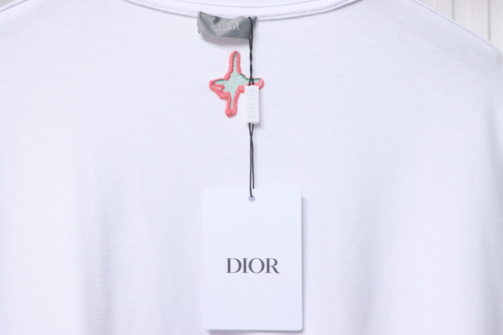 Dior 25ss Ski Collection Embroidered Logo Short Sleeve White