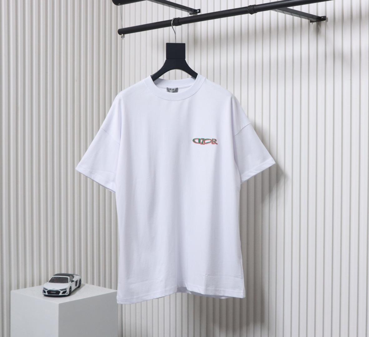 Dior 25ss Ski Collection Embroidered Logo Short Sleeve White