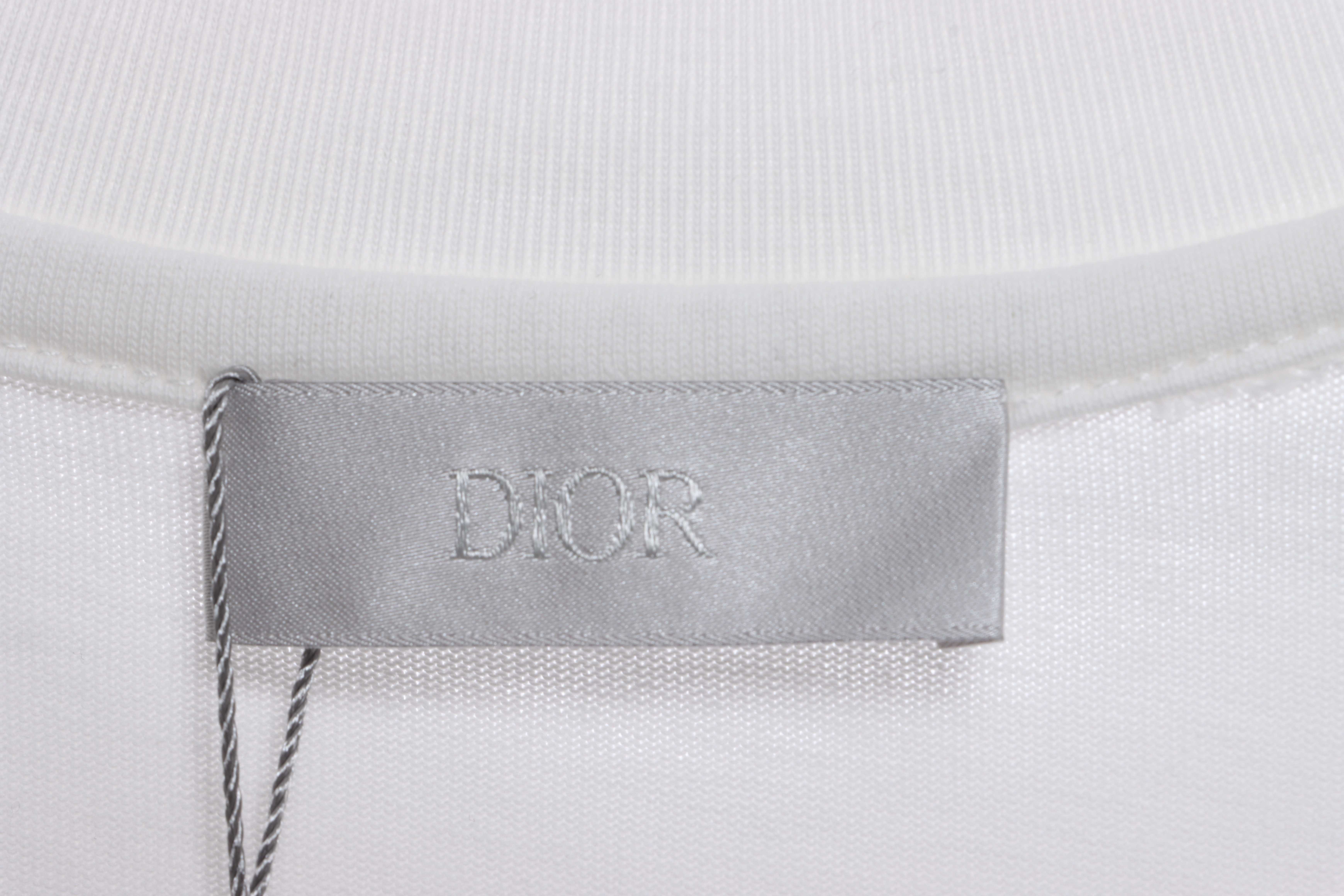 Dior 3D CD Printed Short Sleeve White