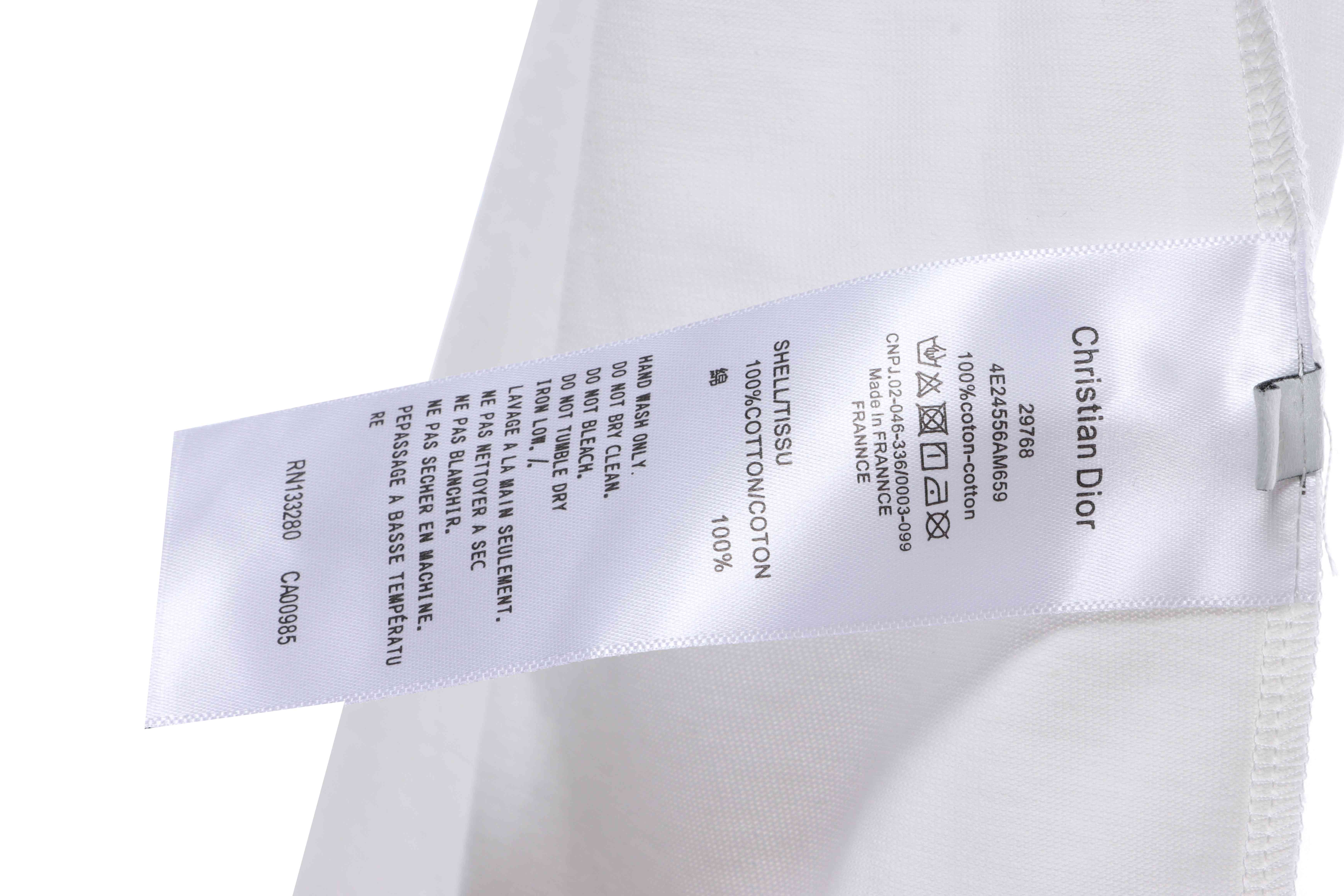 Dior 3D CD Printed Short Sleeve White