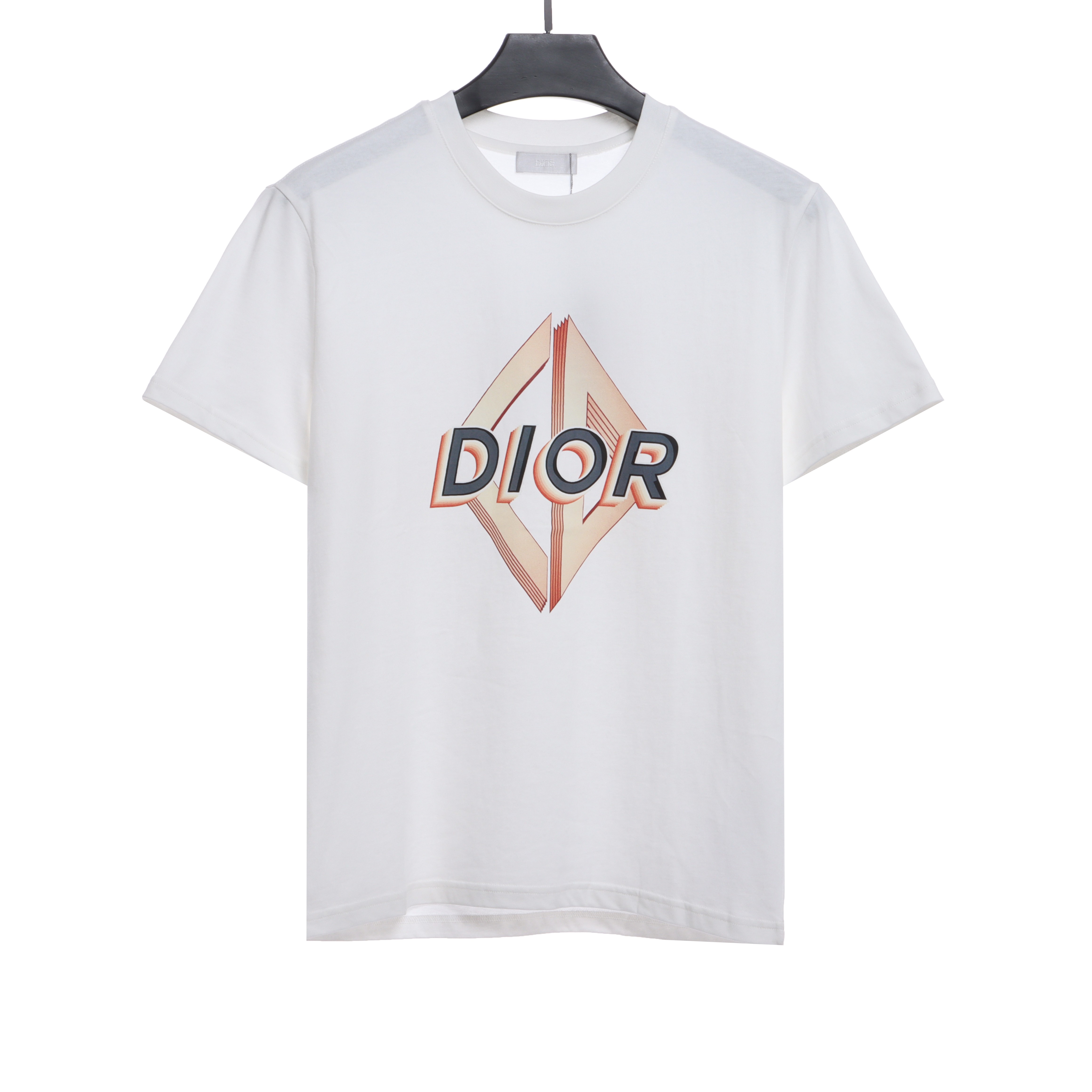Dior 3D CD Printed Short Sleeve White