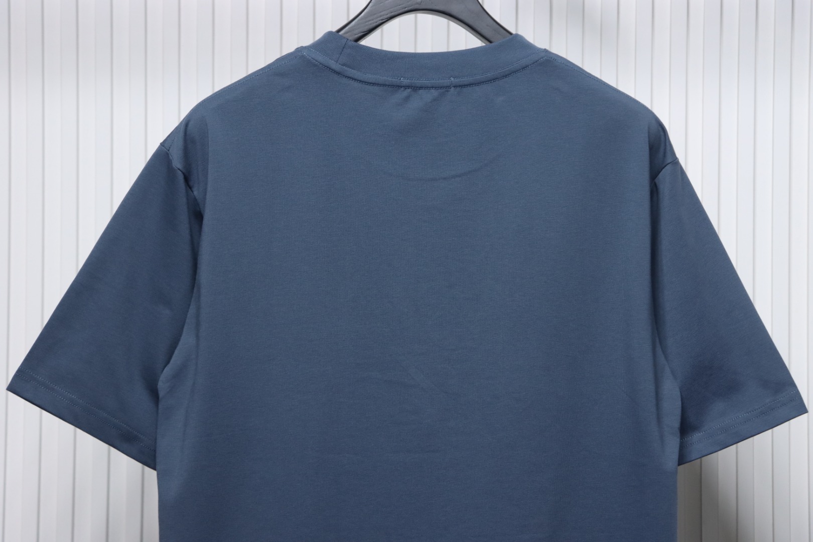 Dior And Hylton Nel joint slogan embroidered short-sleeved T-shirt Blue