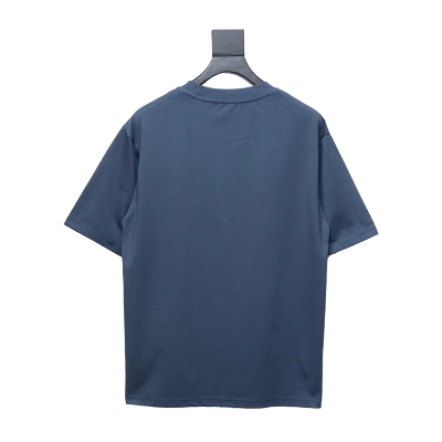 Dior And Hylton Nel joint slogan embroidered short-sleeved T-shirt Blue 02
