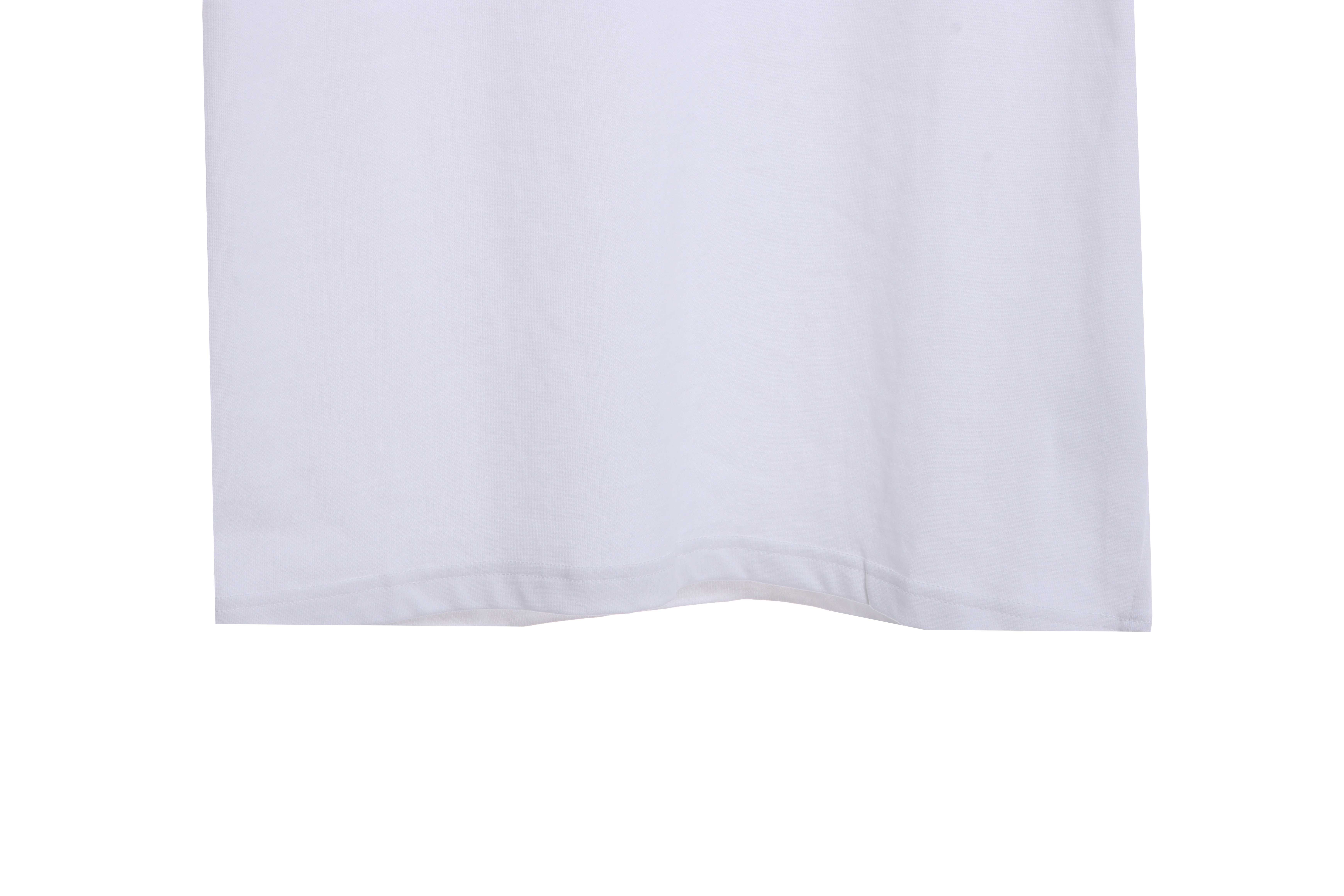 Dior Art Embroidered Letters Short Sleeve White